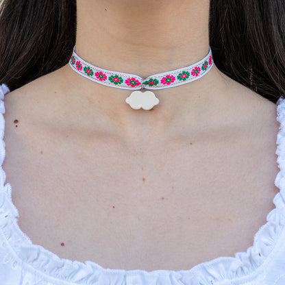 Choker con ciondolo nuvoletta