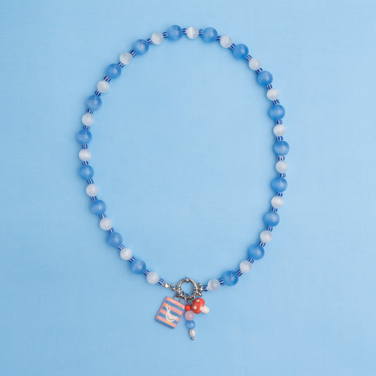 Collana con ciondolo paperella e funghetto