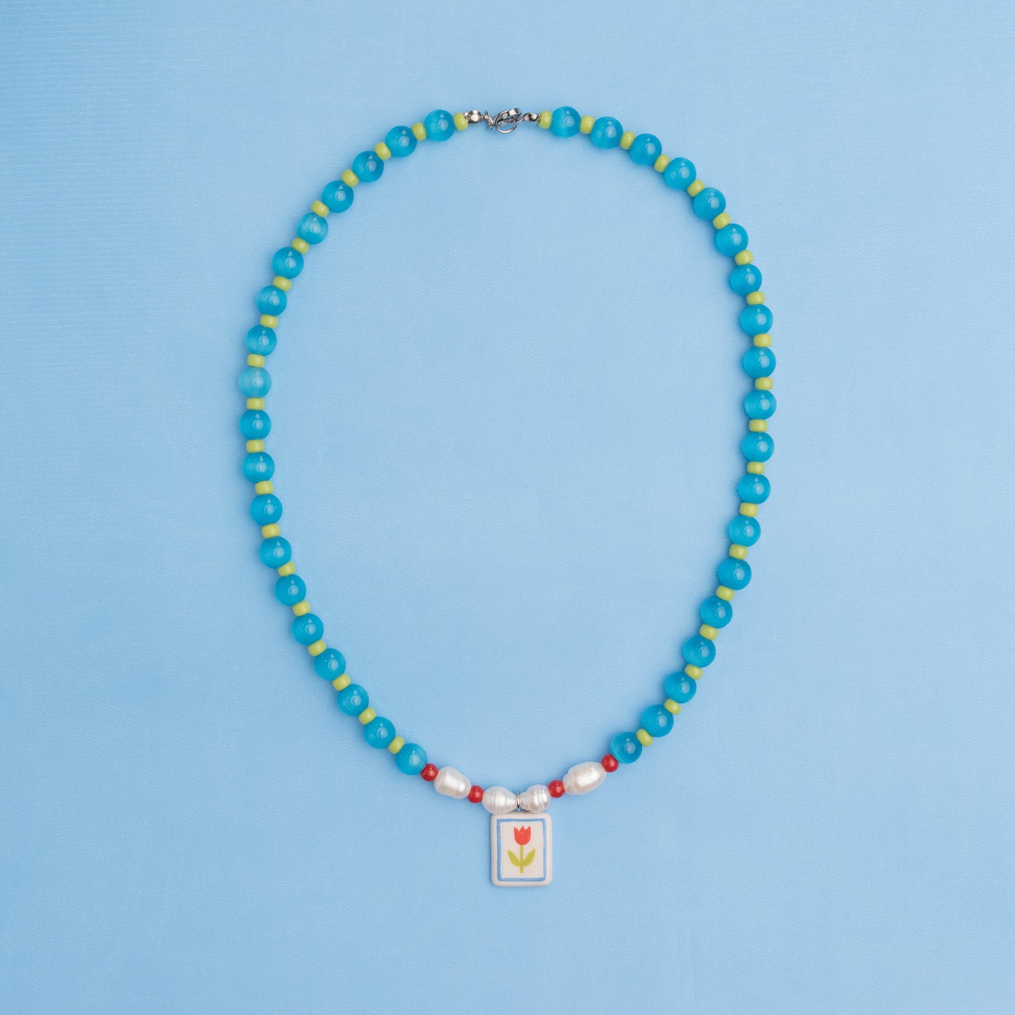 Collana con ciondolo tulipano