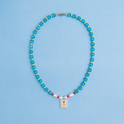 Collana con ciondolo tulipano
