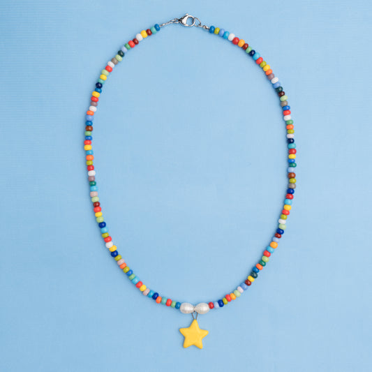 Collana di perline con stellina