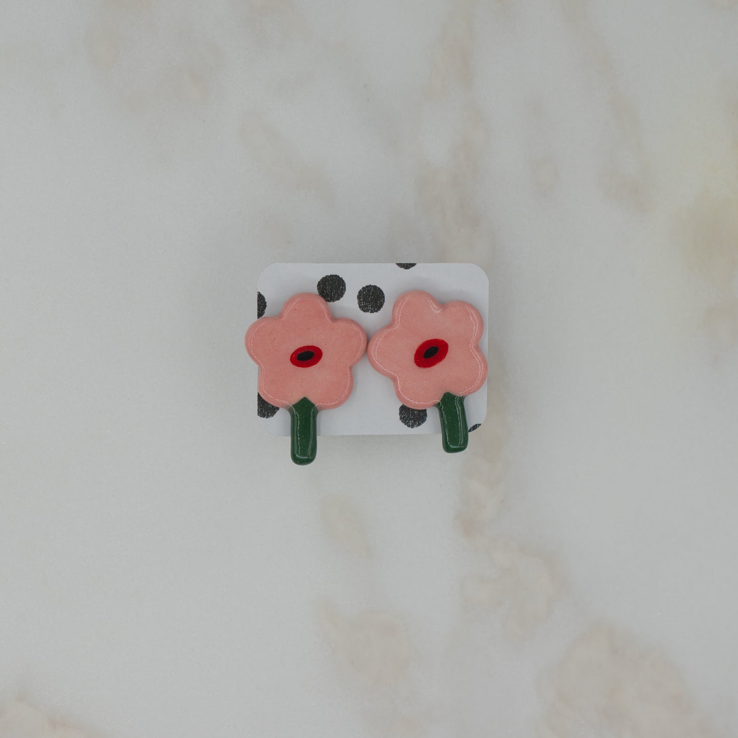 Orecchini a lobo con fiori