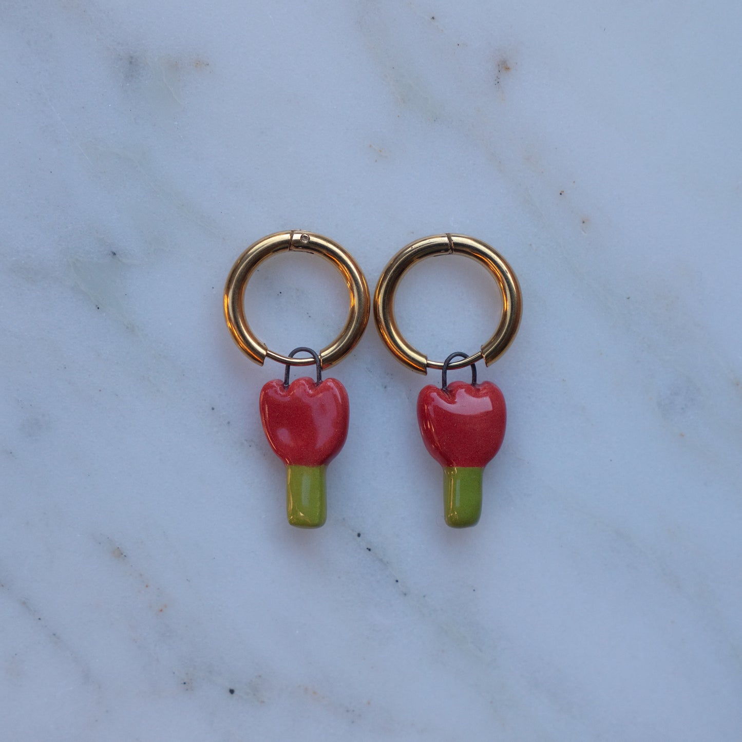 Orecchini Pendenti Tulipano