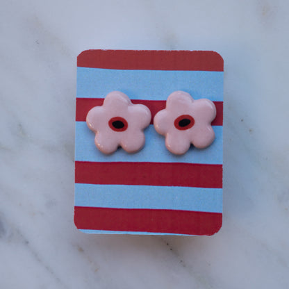 Orecchini a lobo fiorellini