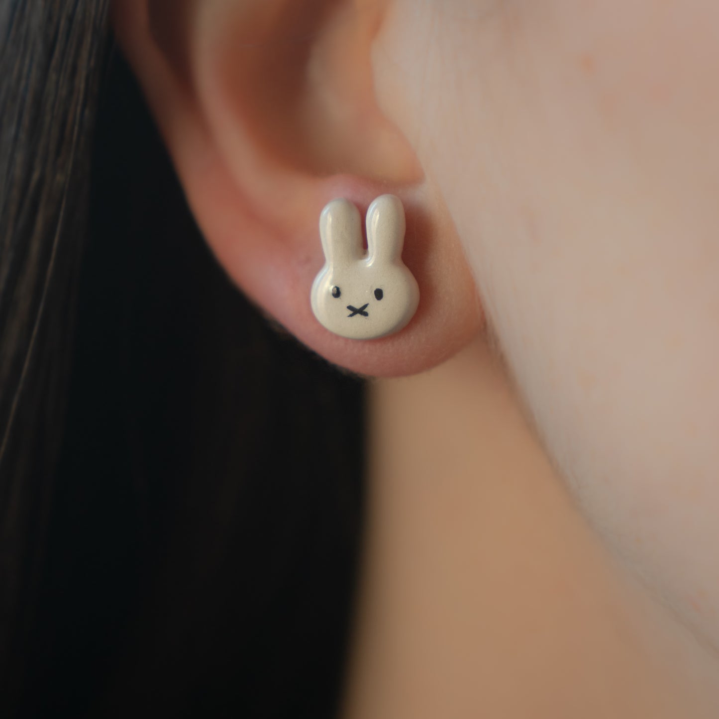 Orecchini a lobo coniglietti