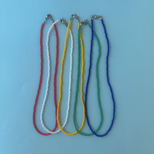 BASE COLLANA di perline monocolore