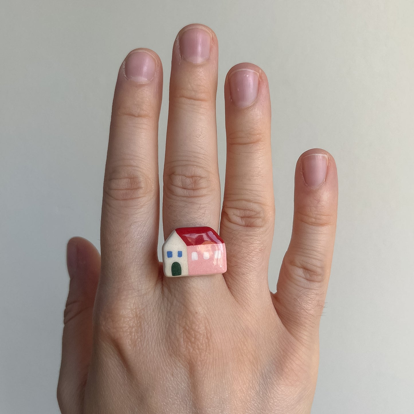 Anelli con piastrina in ceramica