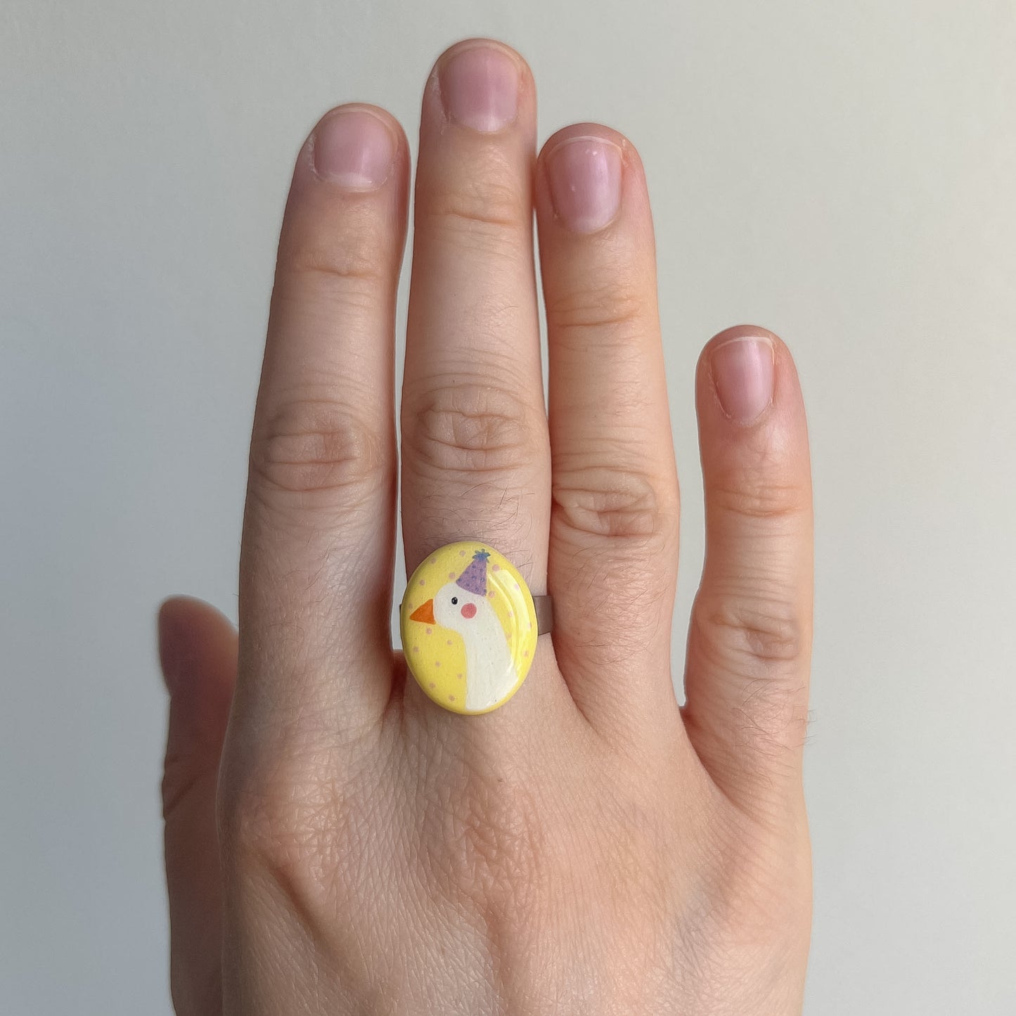Anelli con piastrina in ceramica