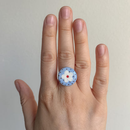 Anelli con piastrina in ceramica