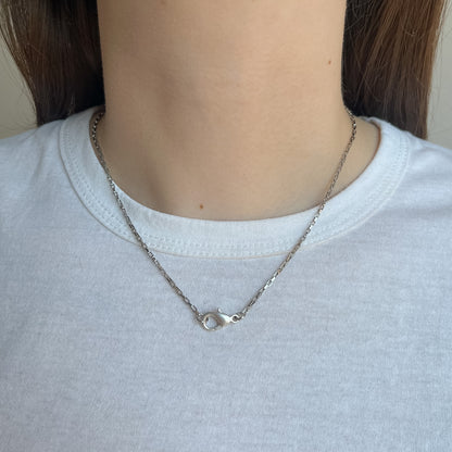BASE COLLANA catena sottile argento