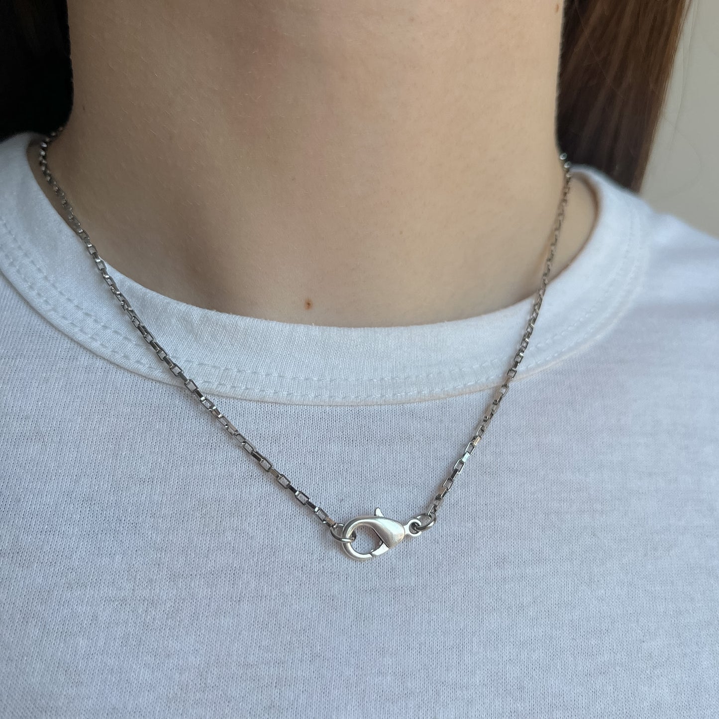 BASE COLLANA catena sottile argento