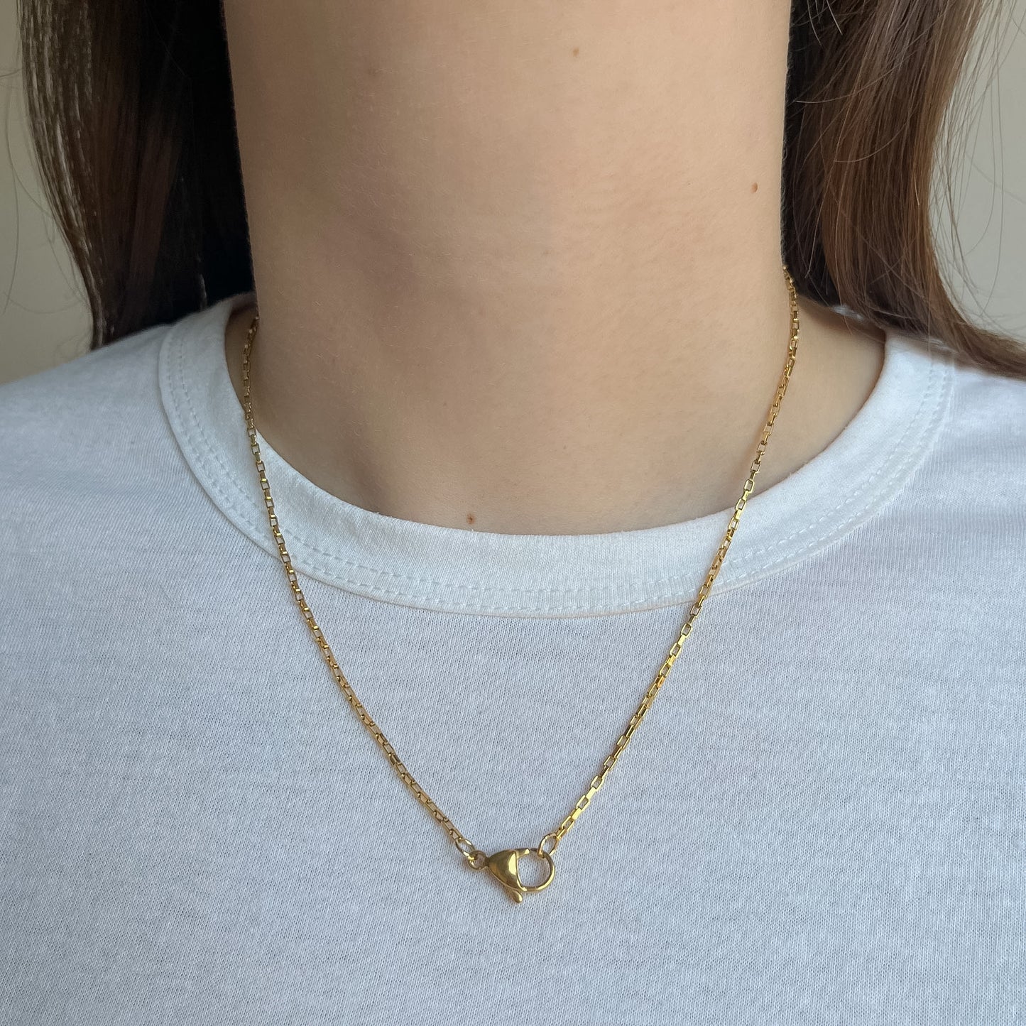 BASE COLLANA catena sottile oro