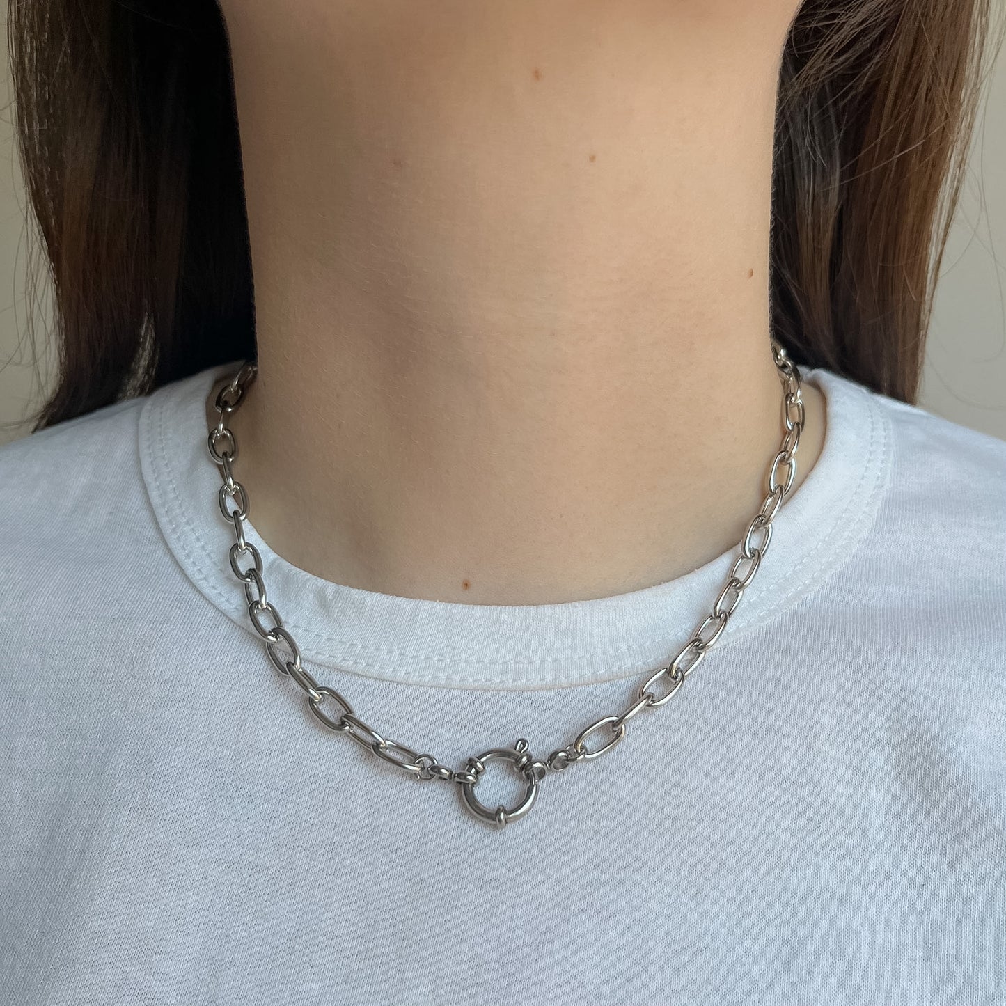 BASE COLLANA catenella argento
