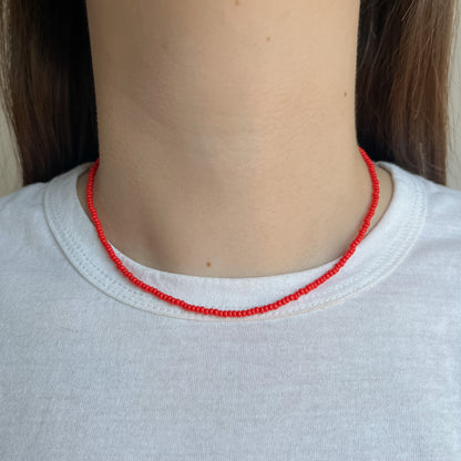 BASE COLLANA di perline monocolore