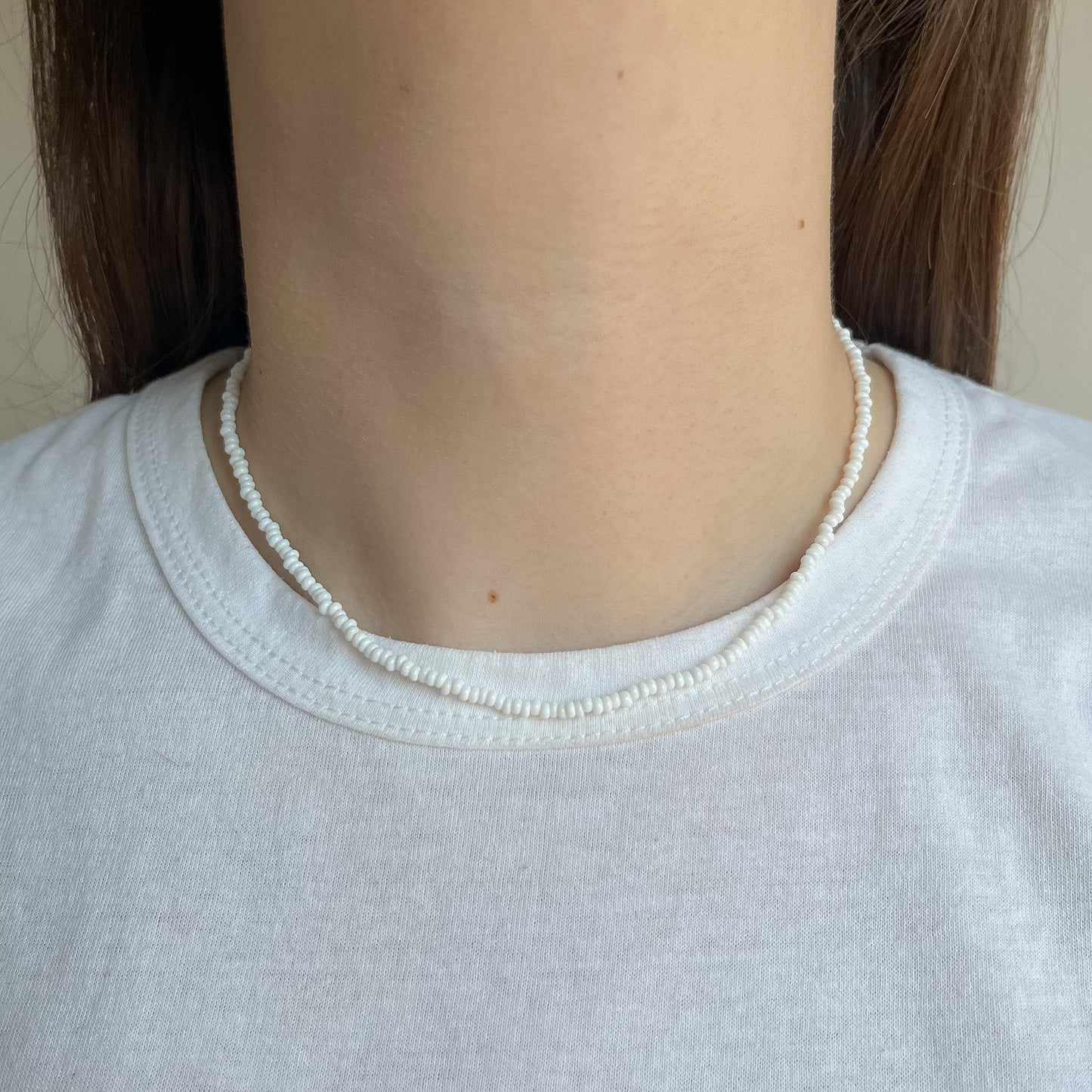 BASE COLLANA di perline monocolore