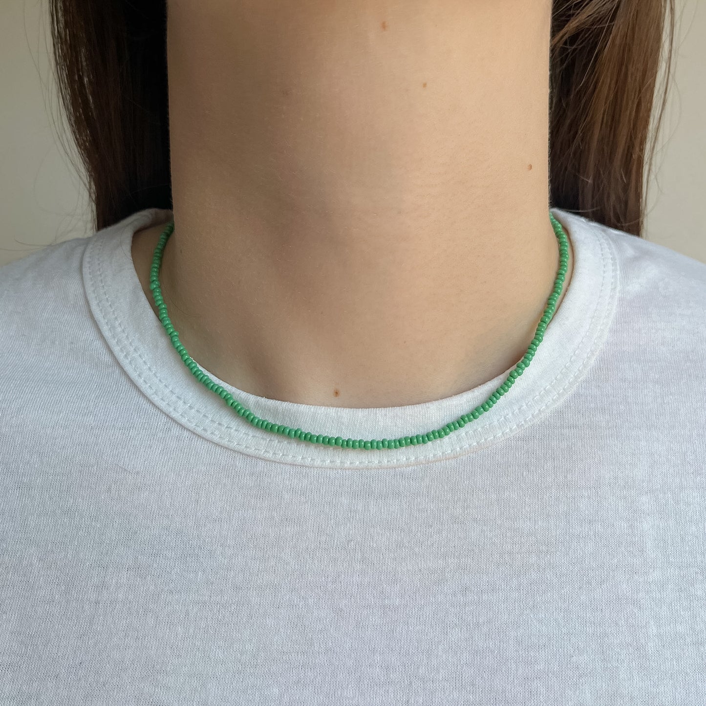 BASE COLLANA di perline monocolore