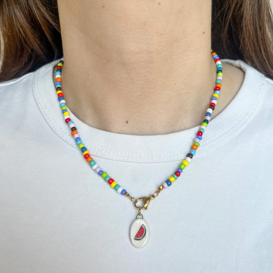 Collana colorata con anguria