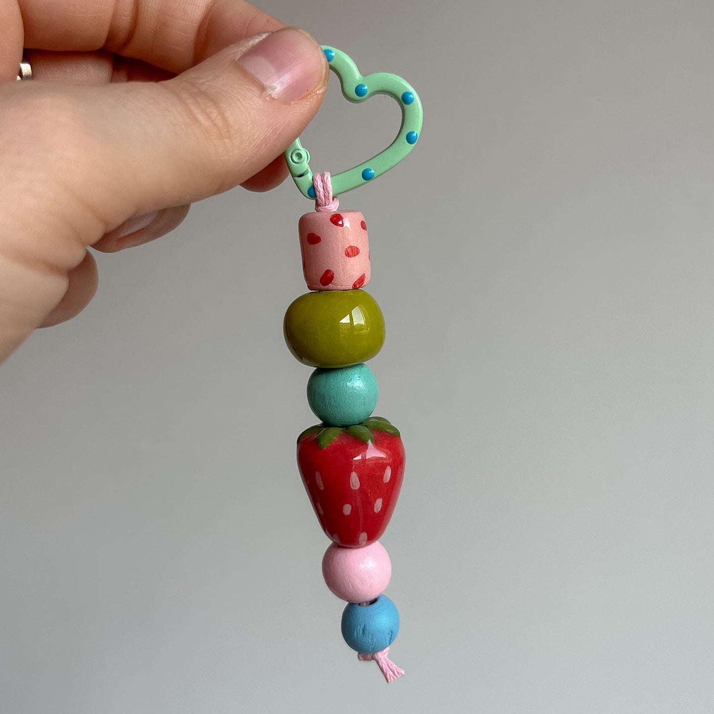 Bag charms con perline in ceramica