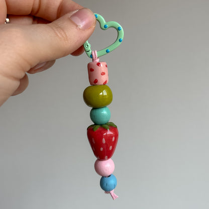 Bag charms con perline in ceramica