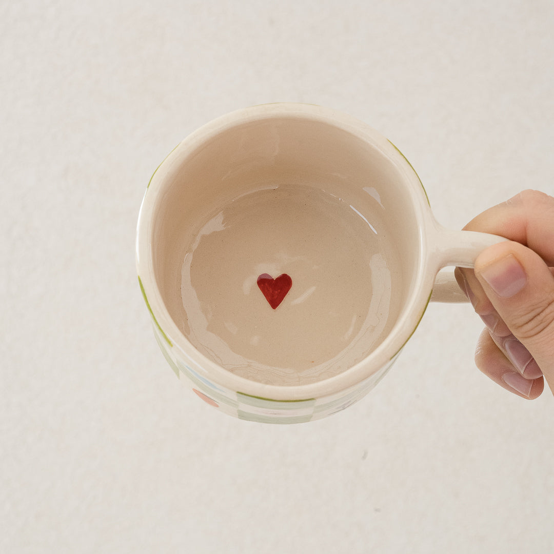Tazza a scacchi con disegni
