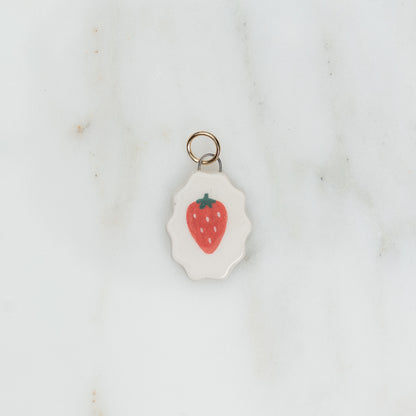 Ciondolo ovale con bordo ondulato