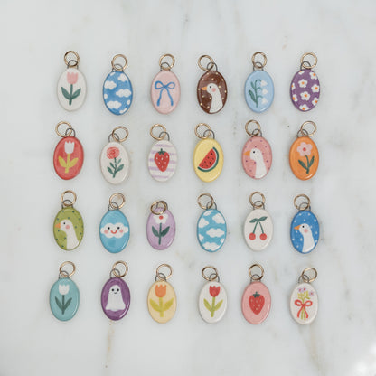 Ciondolo ovale allungato