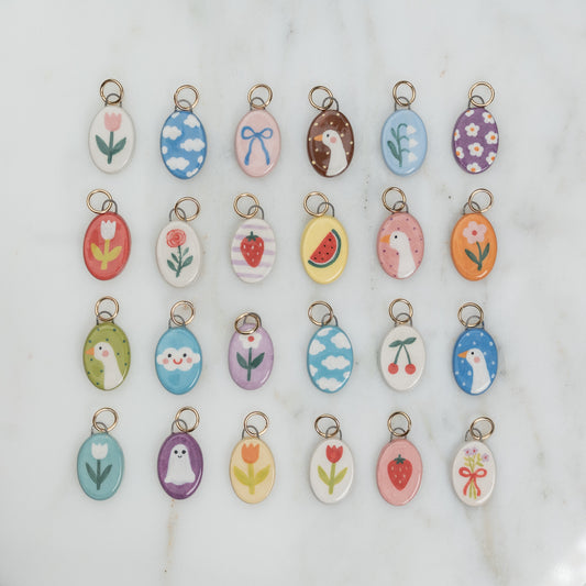 Ciondolo ovale allungato