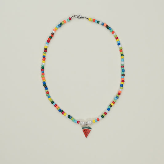 Collana di perline con anguria