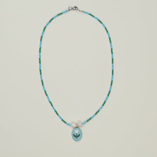 Collanina con ciondolo tulipano