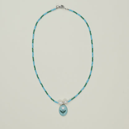 Collanina con ciondolo tulipano