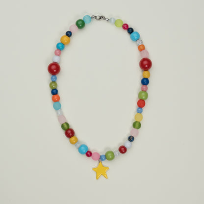 Collana colorata con stella