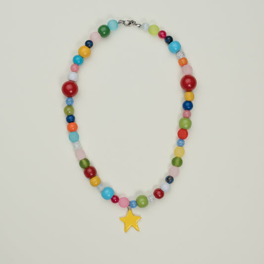 Collana colorata con stella