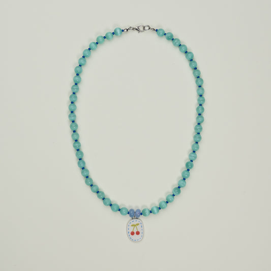 Collana con ciondolo ciliegia