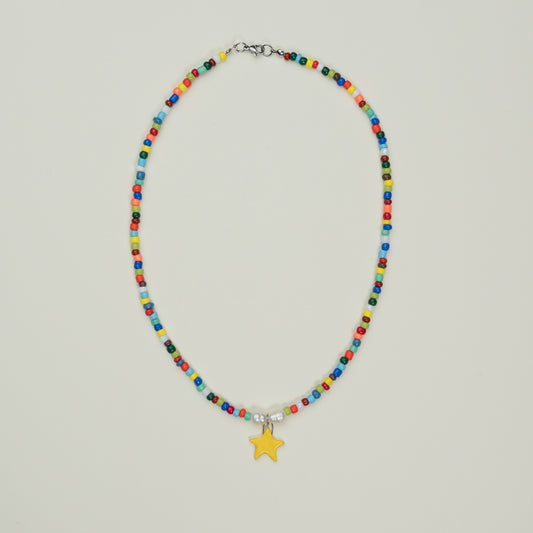Collana di perline con stellina
