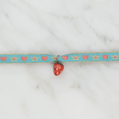 Choker con ciondolo fragolina