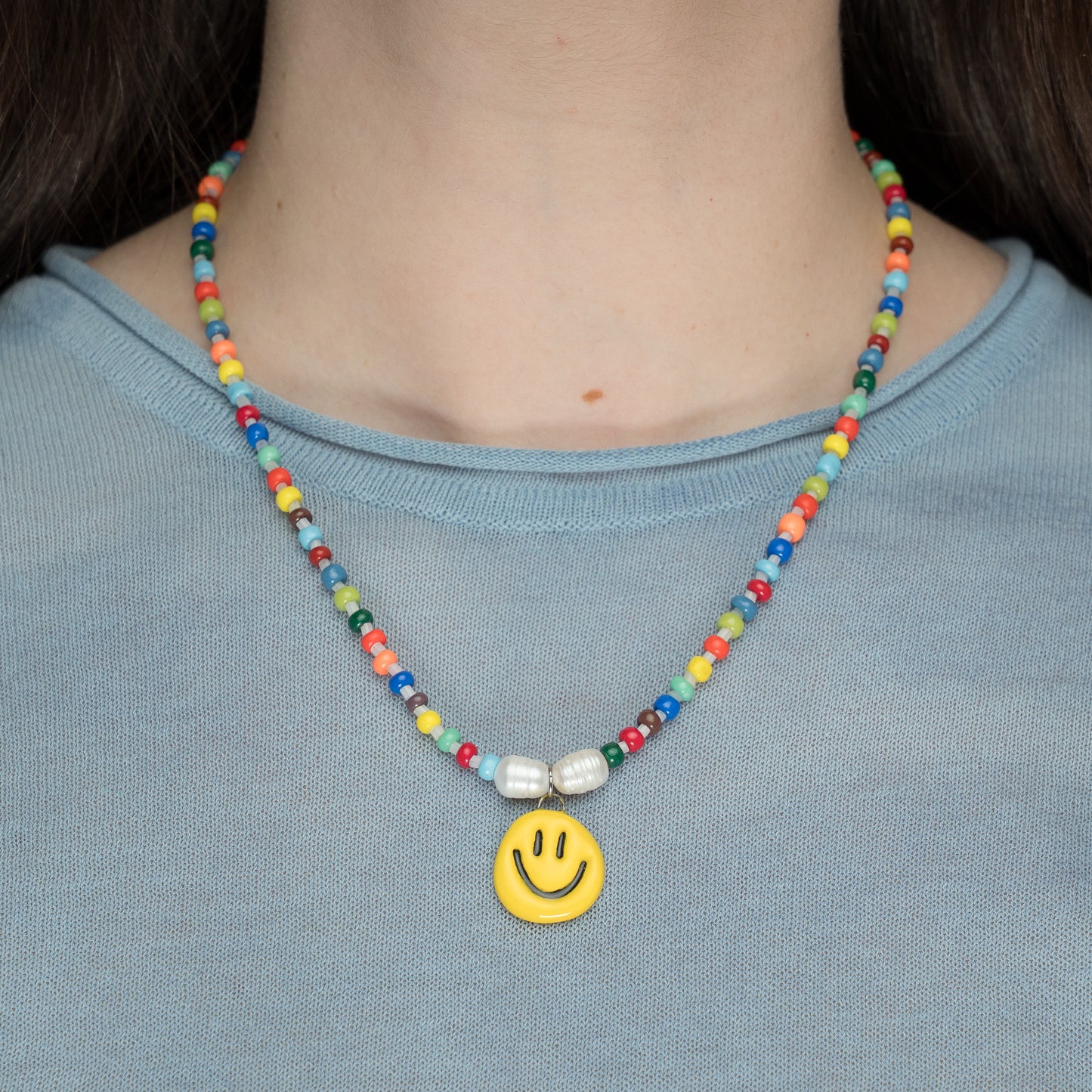 Collana di perline con smile