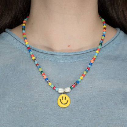 Collana di perline con smile