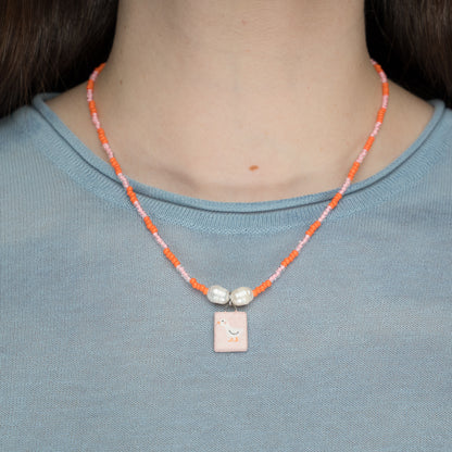 Collanina con ciondolo paperella