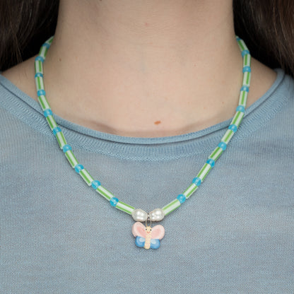 Collana con ciondolo farfalla