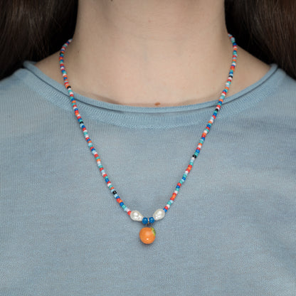 Collanina con ciondolo arancia