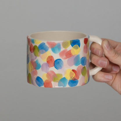 Tazza a pois colorati