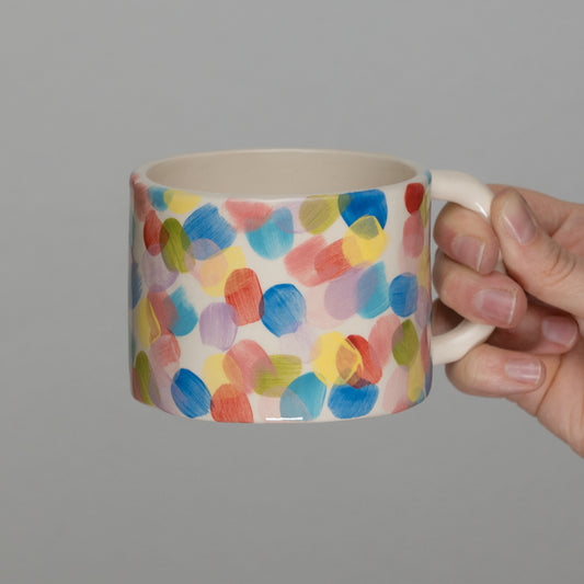 Tazza a pois colorati